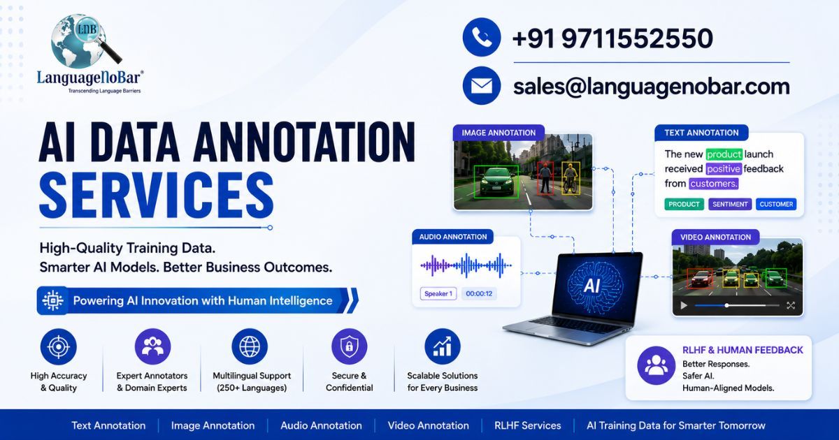 AI Data Annotation Services: Building Smarter AI with High-Quality Training Data