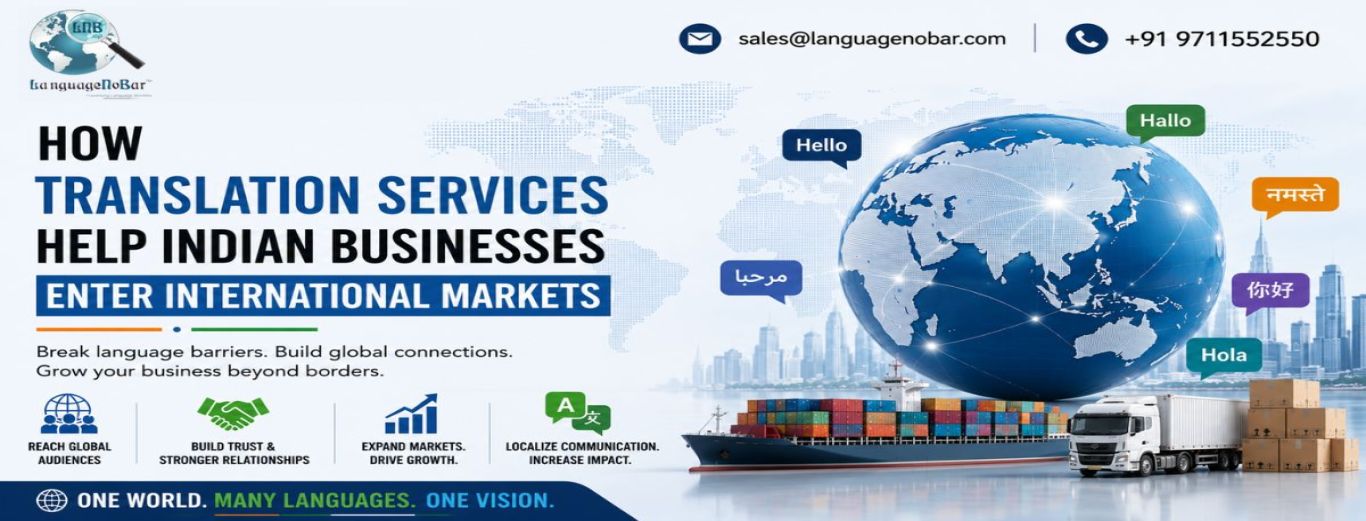 How Translation Services Help Indian Businesses Enter International Markets