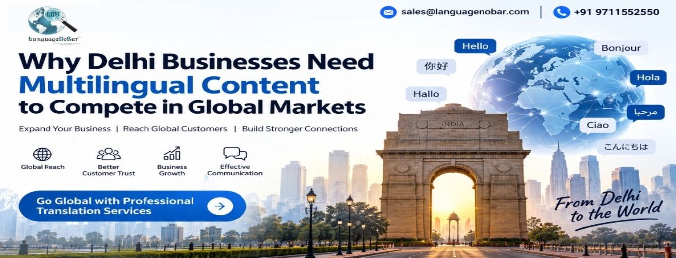 Why Delhi Businesses Need Multilingual Content to Compete in Global Markets